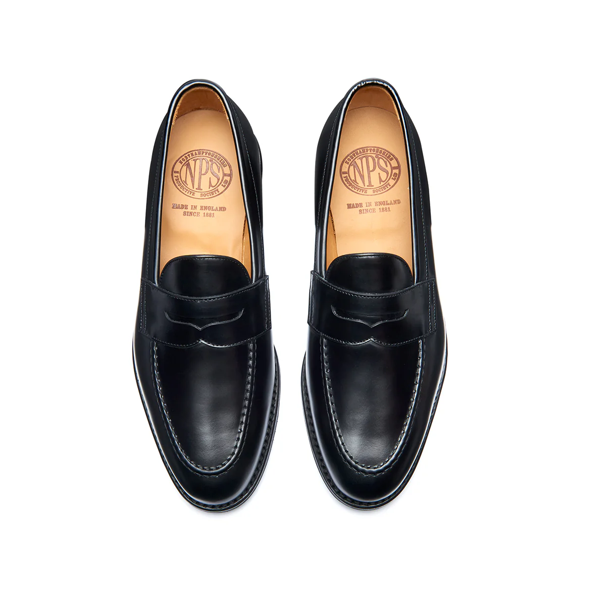 Black Hi Shine Penny Loafer - Image 3