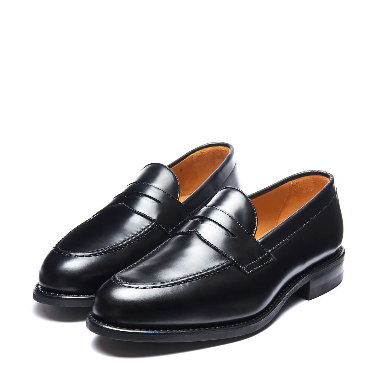 Black Hi Shine Penny Loafer - Image 4
