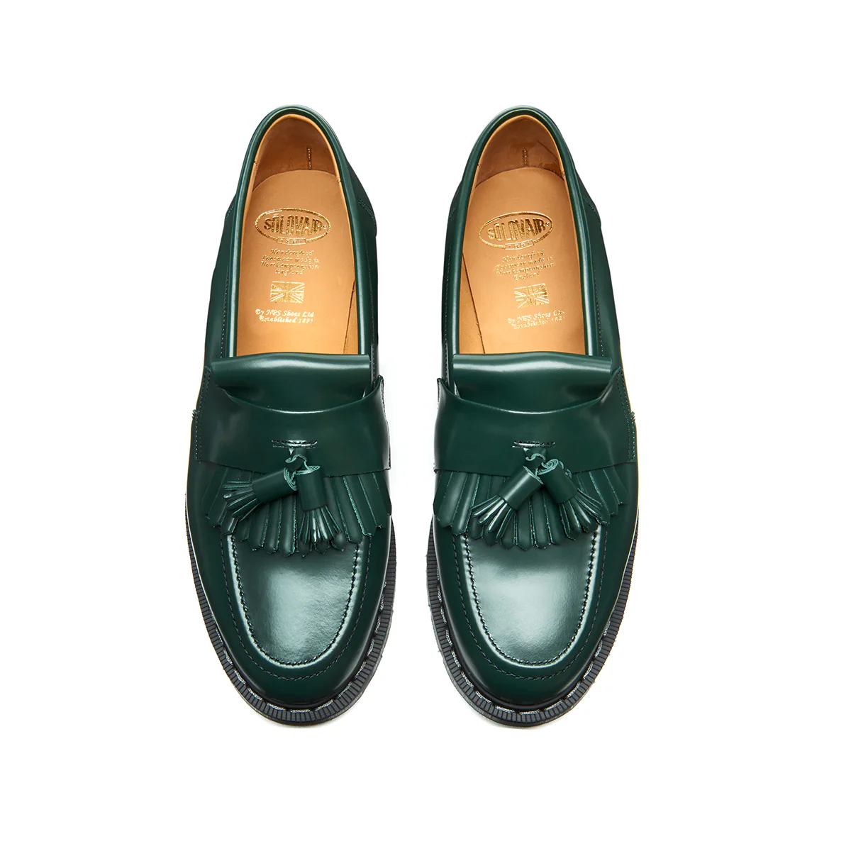 Green Hi-Shine Tassel Loafer - Image 4