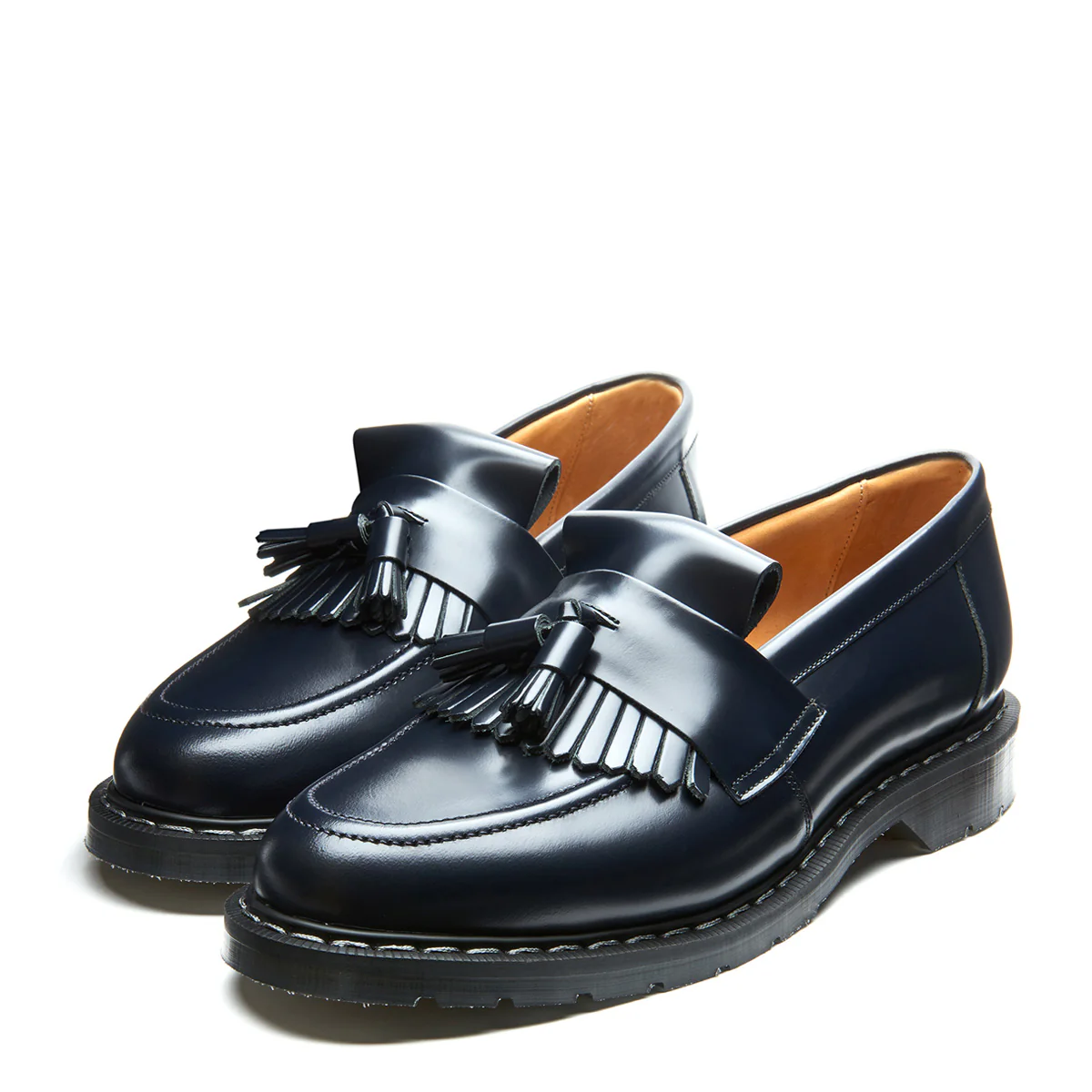 Navy Hi-Shine Tassel Loafer - Image 3