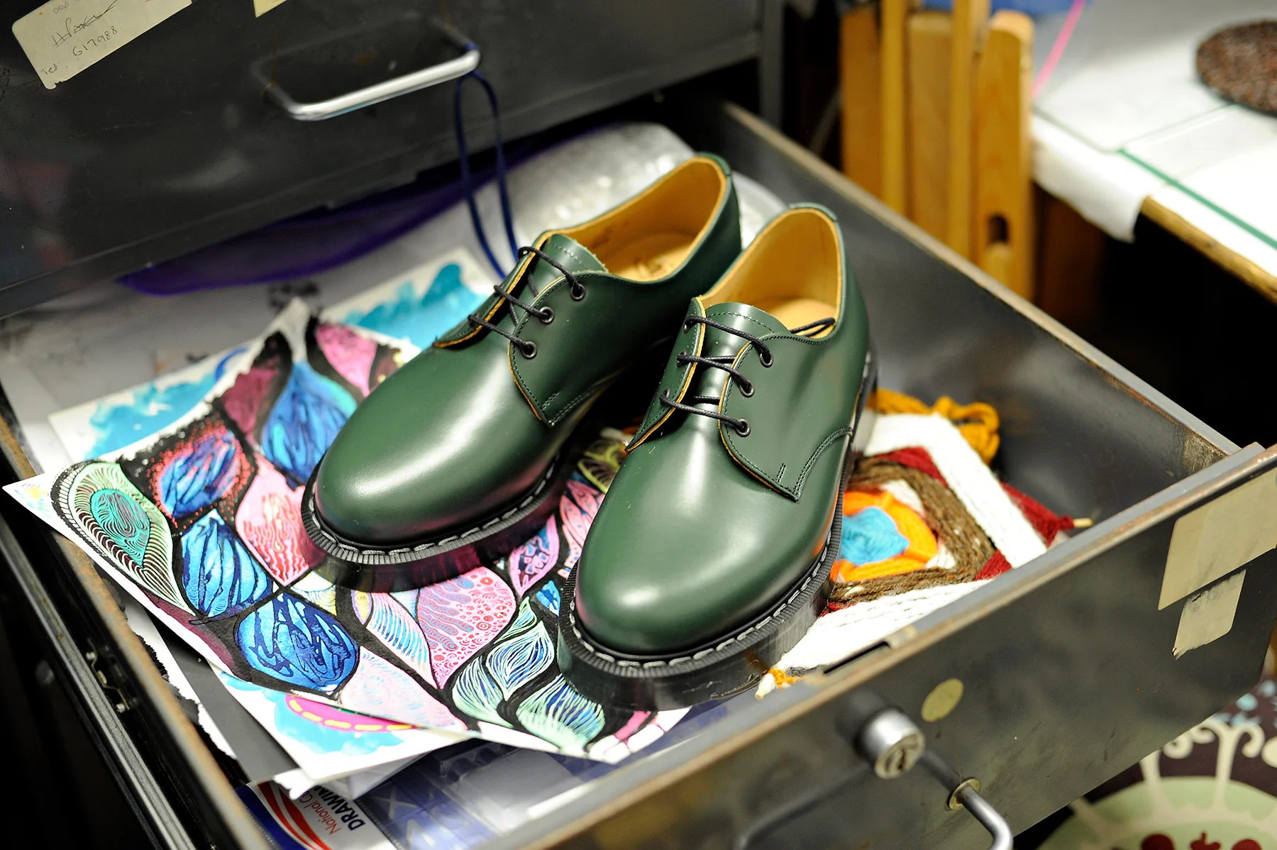 Green Hi-Shine Gibson Shoe - Image 5